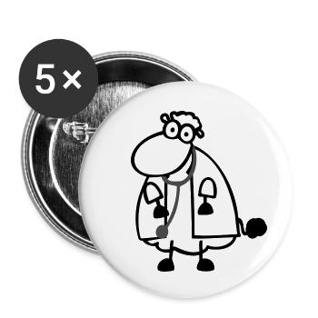 doctor sheep - Buttons small 1'' (5-pack) - white