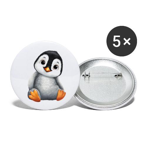 Innocent Penguin Sitting - Buttons small 1'' (5-pack)