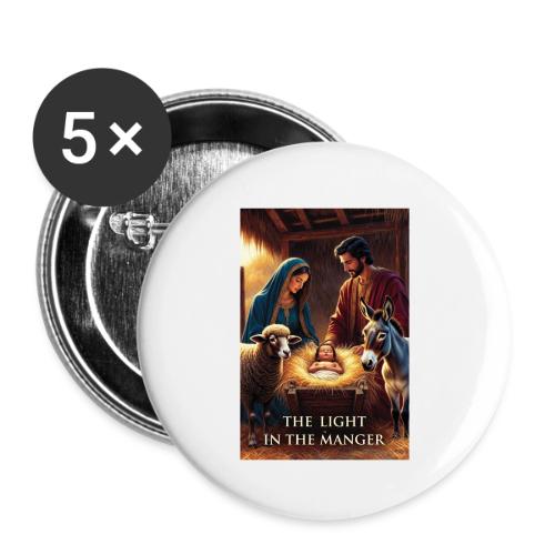 Nativity Manger T-Shirt - Buttons small 1'' (5-pack)