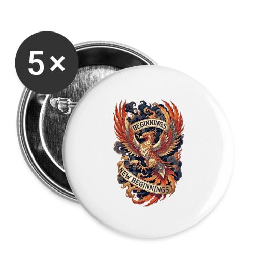 Phoenix New Year T-Shirt - Buttons small 1'' (5-pack)