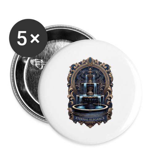 Gilded Baroque Fountain T-Shirt - Buttons small 1'' (5-pack)