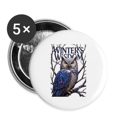 Crystalized Forest Owl T-Shirt - Buttons small 1'' (5-pack)
