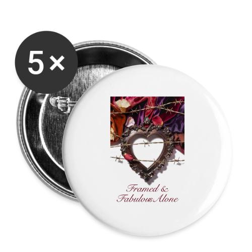 Framed & Fabulous Alone T-Shirt - Buttons small 1'' (5-pack)