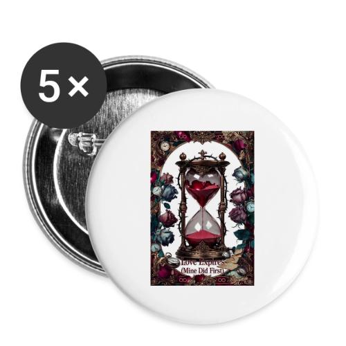 Love Expires (Mine Did First) T-Shirt - Buttons small 1'' (5-pack)