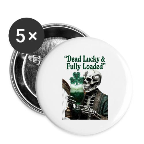 Lucky Skeleton Stout T-Shirt - Buttons small 1'' (5-pack)
