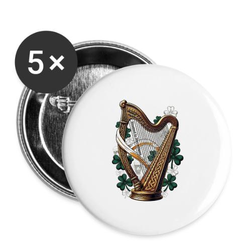 Emerald Harp Shenanigans T-Shirt - Buttons small 1'' (5-pack)