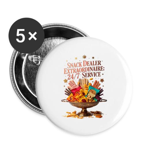 Snack Dealer Extraordinaire Tee, Mum Gift - Buttons small 1'' (5-pack)