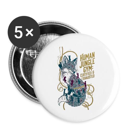 Human Jungle Gym Fox Tee - Buttons small 1'' (5-pack)