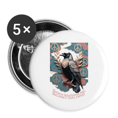 Raven Tantrum Mediator T Shirt - Buttons small 1'' (5-pack)