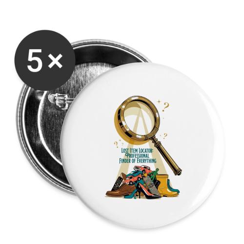 Lost Item Locator T Shirt, Professional Finder Mug - Buttons small 1'' (5-pack)