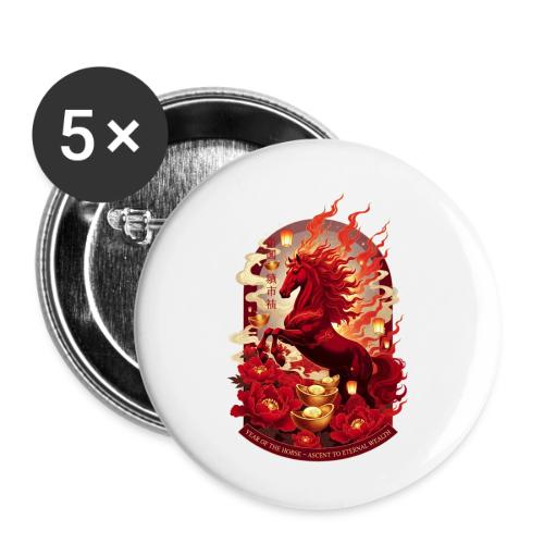 Year of the Horse Ascent T Shirt, Lunar New Year - Buttons small 1'' (5-pack)