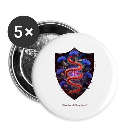 Women’s Day Crimson Thread Matriarch T Shirt, Gift - Buttons small 1'' (5-pack)