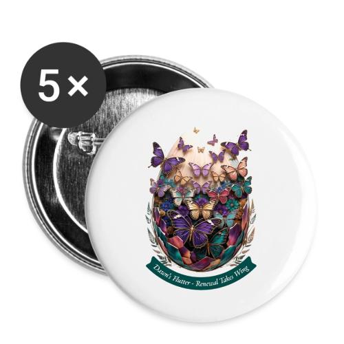 Easter Dawn's Flutter Butterfly T Shirt, Gift - Buttons small 1'' (5-pack)