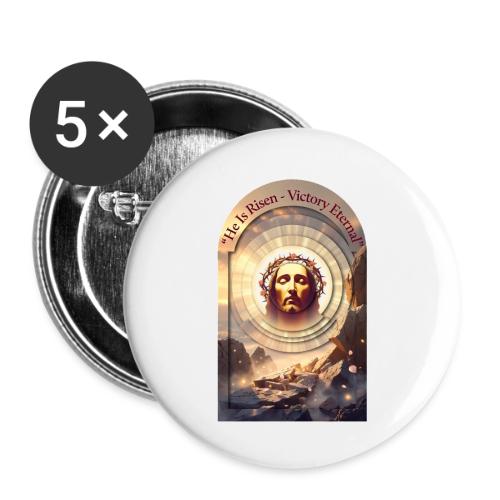 Easter He Is Risen Sacred Face T Shirt, wife Gift - Buttons small 1'' (5-pack)