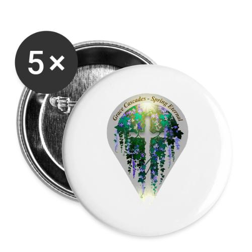 Easter Grace Cascades Vine T Shirt, Renewal Gift - Buttons small 1'' (5-pack)