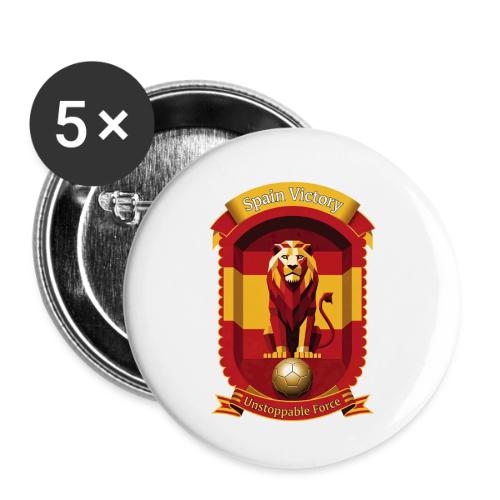 Spain Lion Victory T-Shirt, Flag Pride Crest Gift - Buttons small 1'' (5-pack)