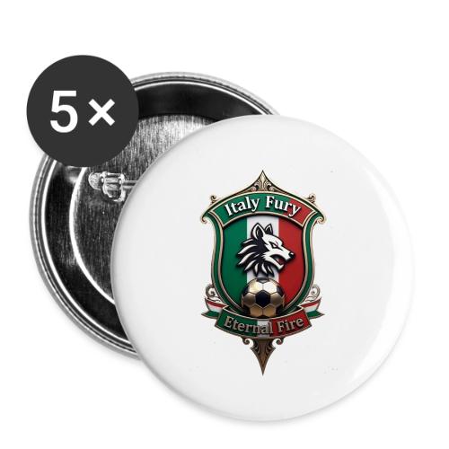 Italy heritage Wolf Fury Tee, Pride Badge Gift - Buttons small 1'' (5-pack)