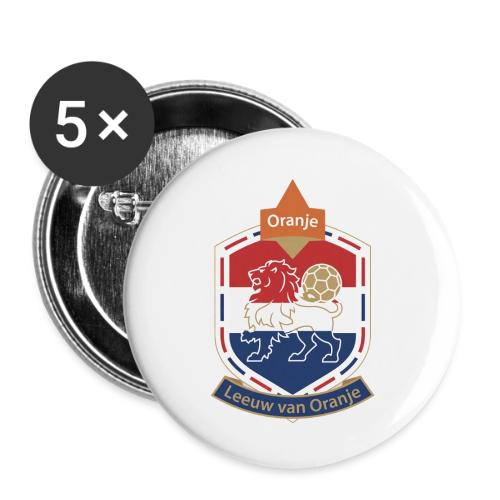 Netherlands Lion Crest T-Shirt, Dutch Badge Gift - Buttons small 1'' (5-pack)