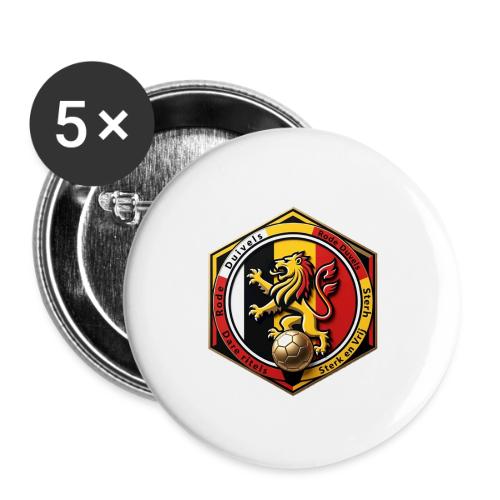 Belgium Lion Valor T-Shirt, Belgian Pride Gift - Buttons small 1'' (5-pack)