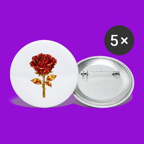 Golden Rose - Buttons small 1'' (5-pack)