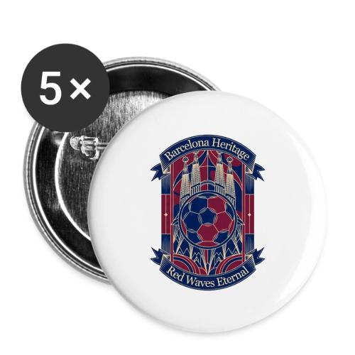 Barcelona Red Heritage T Shirt, Barsa fan Gift - Buttons small 1'' (5-pack)