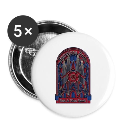 Barcelona Scarlet Pride T Shirt, Vibrant City Gift - Buttons small 1'' (5-pack)