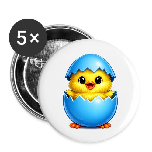Easter Chick Blue - Buttons small 1'' (5-pack)