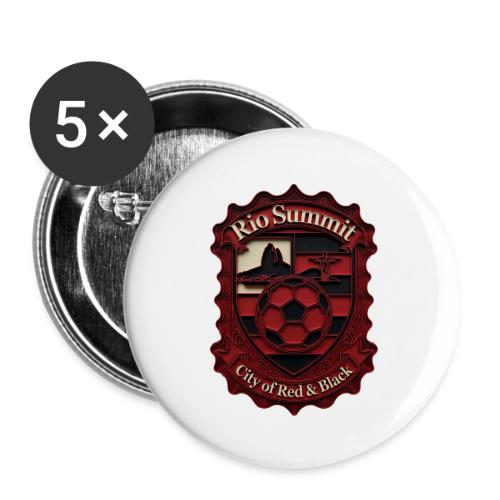 Flamengo Scarlet Summit T-Shirt, Football Gift - Buttons small 1'' (5-pack)