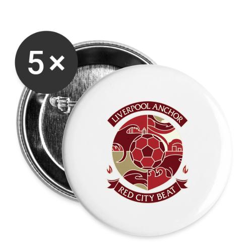 Liverpool Anchor T Shirt, Soccer City Pride Gift - Buttons small 1'' (5-pack)