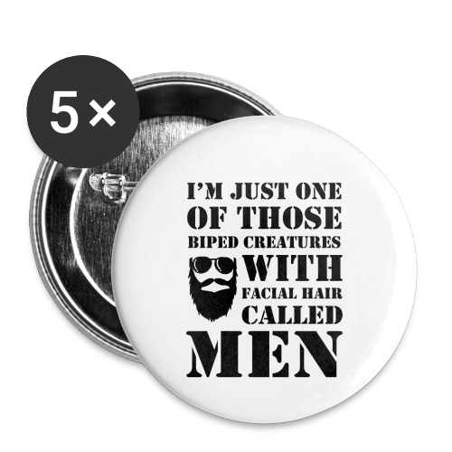 Beards Quote 11 - Buttons small 1'' (5-pack)