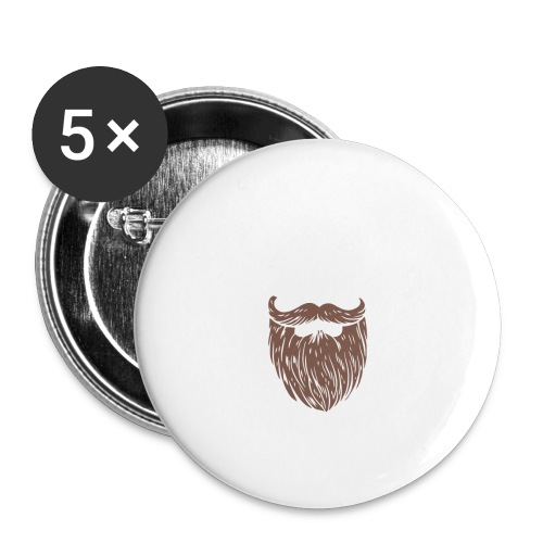 Bearded Inked and Awesome 02 - Buttons small 1'' (5-pack)