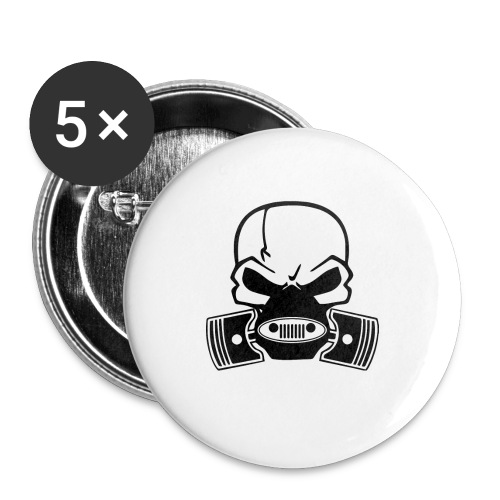 Jeep with skull gas mask - Buttons small 1'' (5-pack)