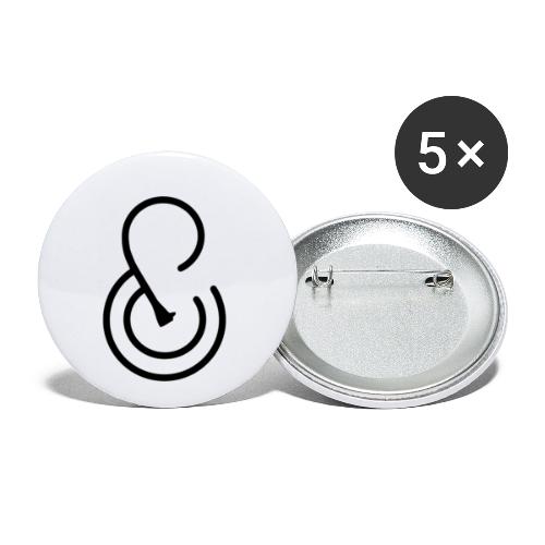 BL&CK - Buttons small 1'' (5-pack)