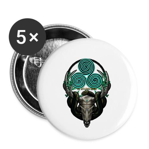 The Antlered Crown (Color Text) - Buttons small 1'' (5-pack)