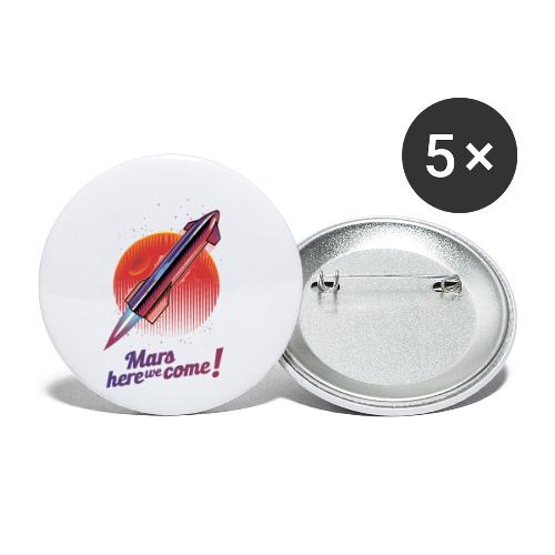 Mars Here We Come - Light - Buttons small 1'' (5-pack)