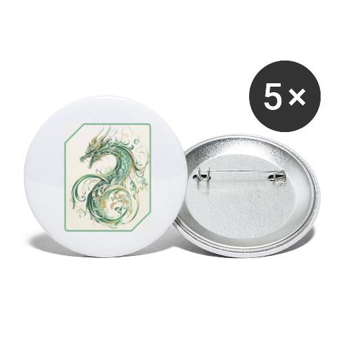 Brush of the Dragon - Buttons small 1'' (5-pack)