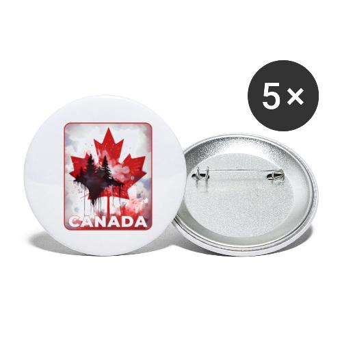 Canada's Maple Leaf Pride - Buttons small 1'' (5-pack)