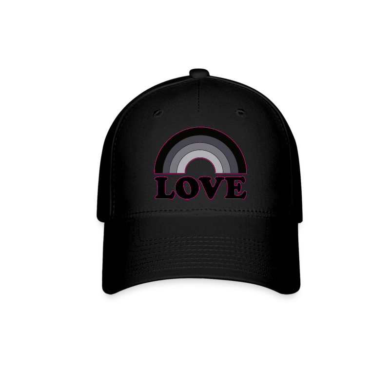 BLACK RAINBOW LOVE BASEBALL CAP - Baseball Cap