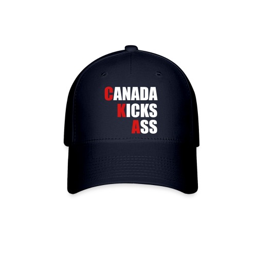 Canada Kicks Ass Vertical - Flexfit Baseball Cap
