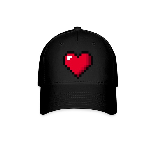 Pixel 8 bit Happy Valentine s Day Heart for Gamers - Baseball Cap