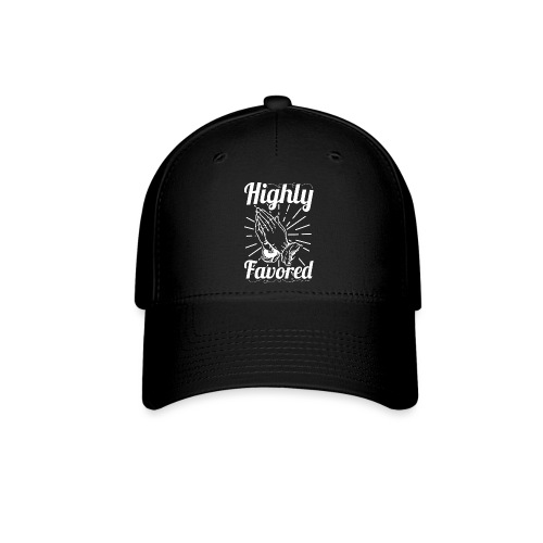 Highly Favored - Alt. Design (White Letters) - Baseball Cap