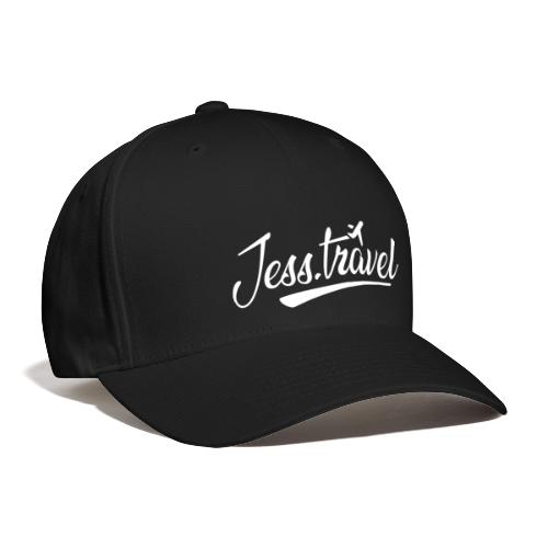Jess Travel Logo White - Flexfit Baseball Cap