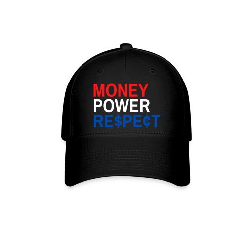 Money Power Respect (Red, White & Blue with $ & ¢) - Flexfit Baseball Cap