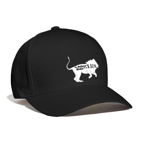 My Other Ride Is a Lion Silhouette White - Flexfit Baseball Cap