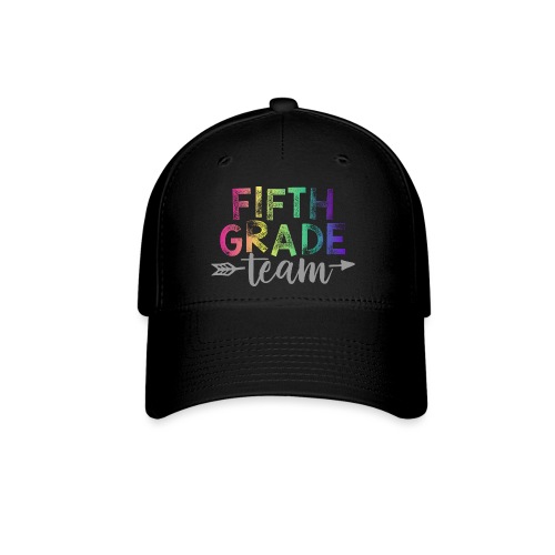 Fifth Grade Team Teacher T-Shirts Rainbow - Flexfit Baseball Cap