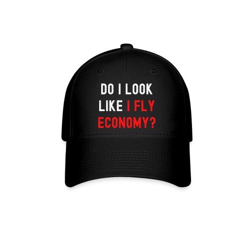 Do I Look Like I Fly Economy, Distressed Red White - Flexfit Baseball Cap