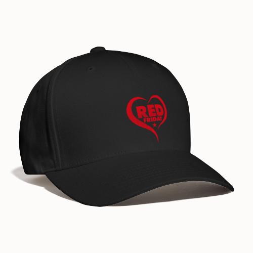 RED Friday Heart - Flexfit Baseball Cap