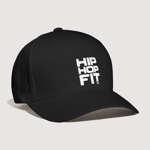 Hip-Hop Fit Logo (White distressed) - Flexfit Baseball Cap
