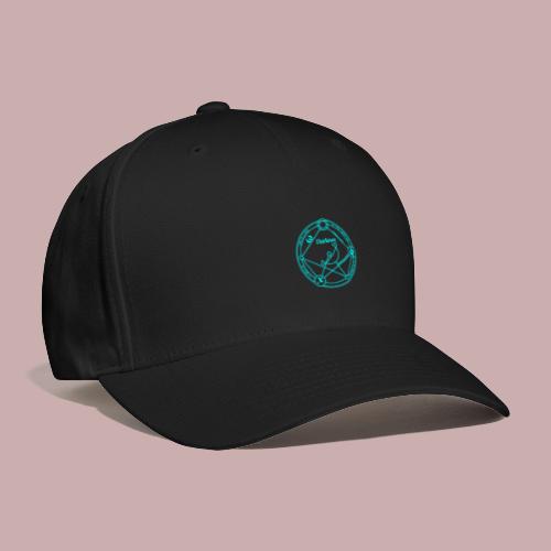 darknet logo cyan - Flexfit Baseball Cap
