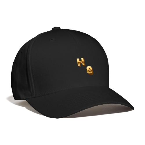 H 8 Letter & Number logo design - Flexfit Baseball Cap